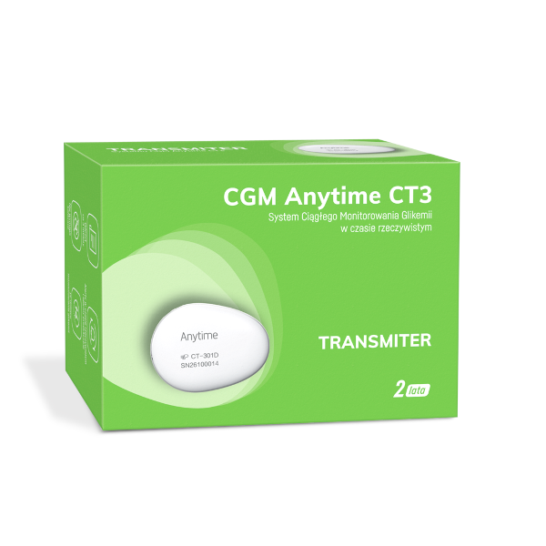 CGM Anytime CT3, transmiter, system ciągłego monitorowania glikemii, 1 sztuka