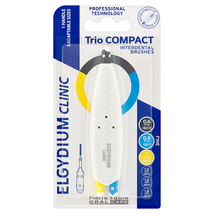 Elgydium Clinic Trio Compact ISO 012 Fine Zestaw szczoteczek międzyzębowych - zdjęcie produktu