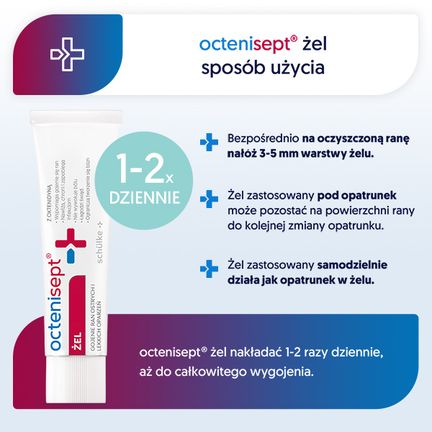 Octenisept, żel na rany i oparzenia, 20 ml - 4032651980444
