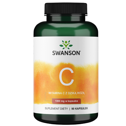 Swanson Witamina C 1000 mg z dziką różą, 90 kapsułek - zdjęcie produktu