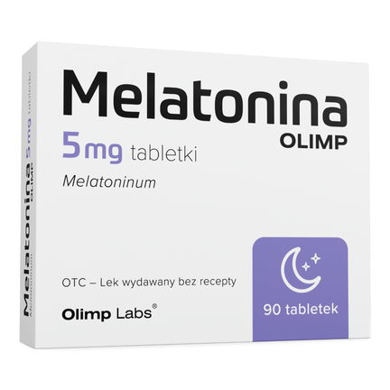Melatonina Olimp, 5 mg, 90 tabletek - PRODUKT LECZNICZY NIEREFUNDOWANY OTC