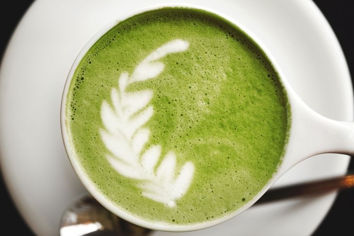 zielona herbata matcha - matcha latte