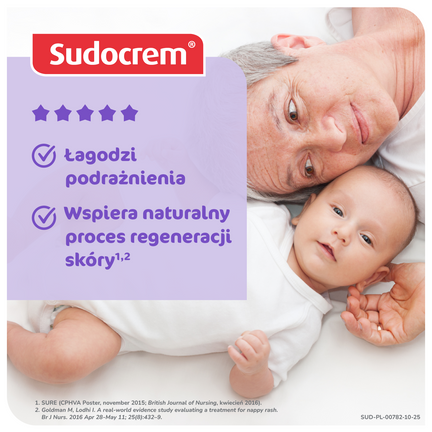 Sudocrem Expert, krem barierowy, pieluszkowe zapalenie skóry, otarcia, 60g
