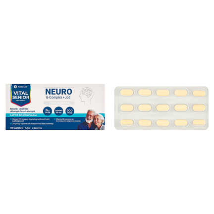 Vital Senior Neuro B-Complex + Jod, 30 tabletek - zdjęcie produktu