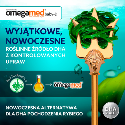 Omegamed baby+D, 6m+, 30 kapsułek twist-off - 5901785305784