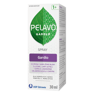 Pelavo Gardło 1+ Spray, 30 ml
