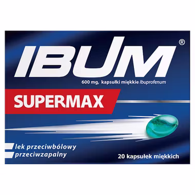 Ibum Supermax 600 mg, 20 kapsułek miękkich