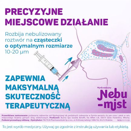 Nebulizator Nebu-Mist, 1 sztuka - SPRZĘT MEDYCZNY