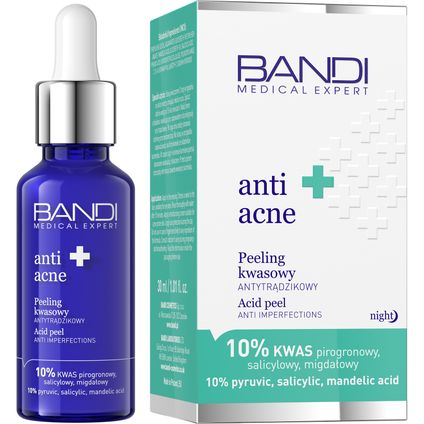 BANDI COSMETICS Bandi Medical Expert Anti-Acne, peeling kwasowy antytrądzikowy, 30 ml — Inhaltsstoffe i ocena