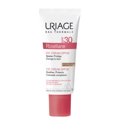 POLFA ŁÓDŹ Uriage ROSÉLIANE - Krem CC do cery naczynkowej SPF30, 40 ml — Składniki i ocena