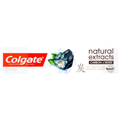 COLGATE-PALMOLIVE Colgate Natural Extracts Charcoal + White, pasta do zębów, 75 ml — Składniki i ocena