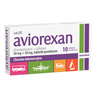 Aviorexan 50 mg + 50 mg, 10 tabletek powlekanych