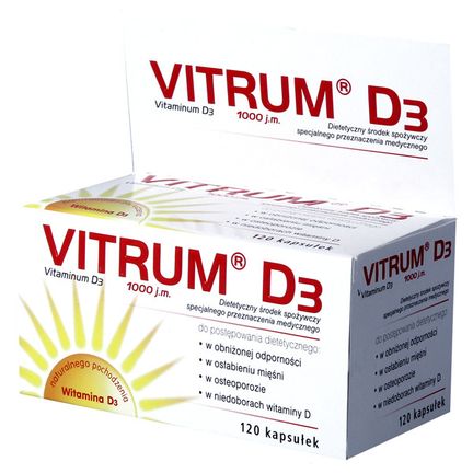 Vitrum D3 1000 j.m. 120 kapsułek - zdjęcie produktu