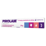 Pirolam, 10 mg/g, zawiesina na skórę, 20 g