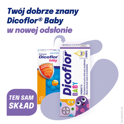Dicoflor baby, krople, 5 ml - VITIS PHARMA