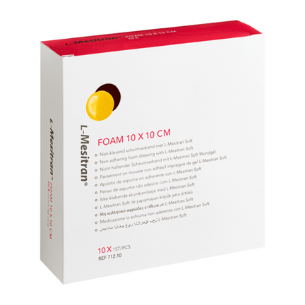 Opatrunek L-Mesitran Foam, 10 x 10 cm, 1 sztuka - zdjęcie produktu
