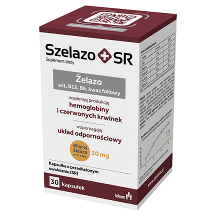 Szelazo + SR, 30 kapsułek o przedłużonym uwalnianiu - SUPLEMENT DIETY
