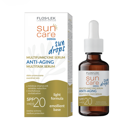FLOS-LEK Sun Care Derma Sun Drops Multifunkcyjne serum ANTI-AGING SPF 20, 30 ml