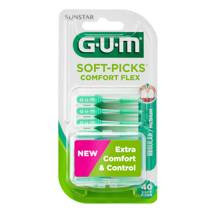 Gum Soft-Picks Comfort Flex, szczoteczka międzyzębowa, Medium, 40 sztuk - zdjęcie produktu
