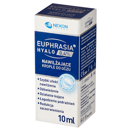 Euphrasia Hyalo 0,4%, krople do oczu, 10 ml  - 5903661868024
