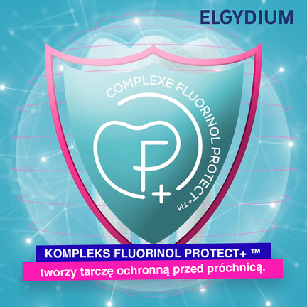 Elgydium Kids Fluorinol Protect+, pasta do zębów o smaku czerwonych owoców 3-6 lat, 50 ml - PIERRE FABRE