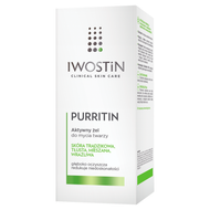 Iwostin Purritin, aktywny żel do mycia twarzy, 150 ml