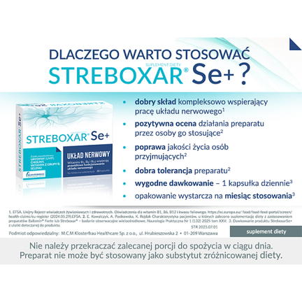 Streboxar Se+, 30 kapsułek - KAPSUŁKI