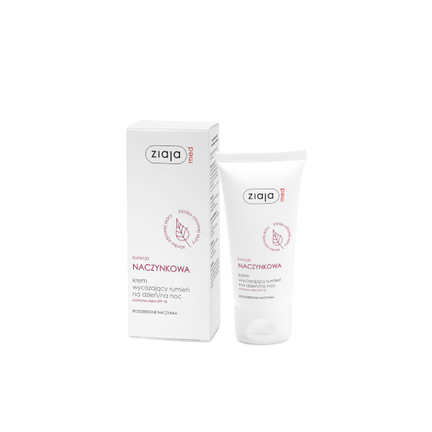 Ziaja Med Kuracja Naczynkowa, krem wyciszający rumień na dzień/na noc, 50 ml - zdjęcie produktu