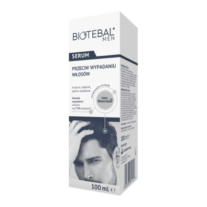 POLPHARMA Biotebal Men, serum przeciw wypadaniu włosów, 100 ml — Składniki i ocena
