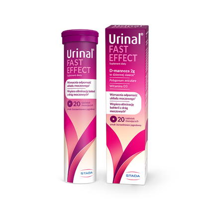 Urinal Fast Effect, 20 Tabletek Musujących - zdjęcie produktu