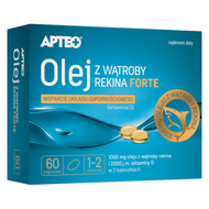 Olej z wątroby rekina Forte APTEO, 60 kapsułek