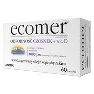 Ecomer ODPORNOŚĆ CZOSNEK + wit. D, 60 kapsułek