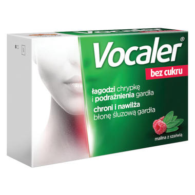 Vocaler bez cukru, 12 pastylek do ssania