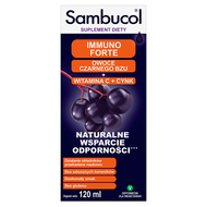 Sambucol Immuno forte, standaryzowany ekstrakt z czarnego bzu, 120 ml