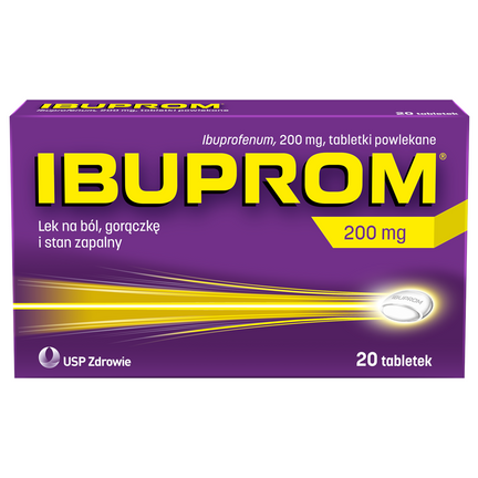 Ibuprom 200 mg, 20 tabletek - zdjęcie produktu