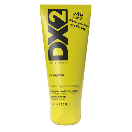 DX2 Young Men, szampon oczyszczająco-nawilżający dla mężczyzn, 150 ml - zdjęcie produktu