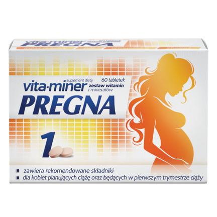 Vita-miner PREGNA, 60 tabletek - zdjęcie produktu