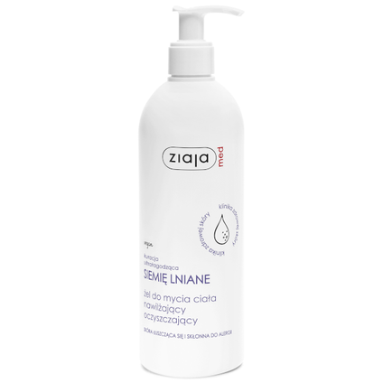 ZIAJA Ziaja Med Siemię lniane Żel do mycia ciała, 400 ml