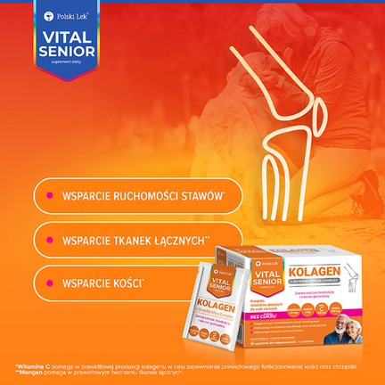 Vital Senior Kolagen, 30 saszetek - Dorosły, Senior