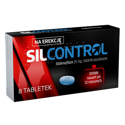 Silcontrol 25 mg, 8 tabletek powlekanych - zdjęcie produktu