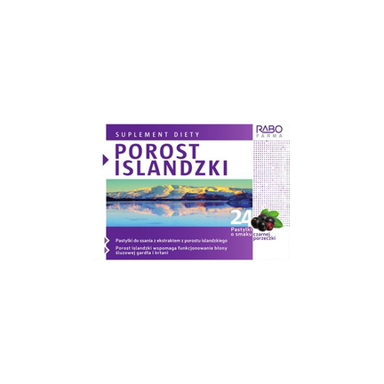 Porost islandzki, 24 pastylki do ssania - zdjęcie produktu