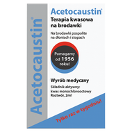 Acetocaustin, terapia kwasowa na brodawki, 2 ml