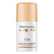 Pharmaceris F Coverage-Correction, 01 Ivory, fluid intensywnie kryjący SPF 20, 30 ml