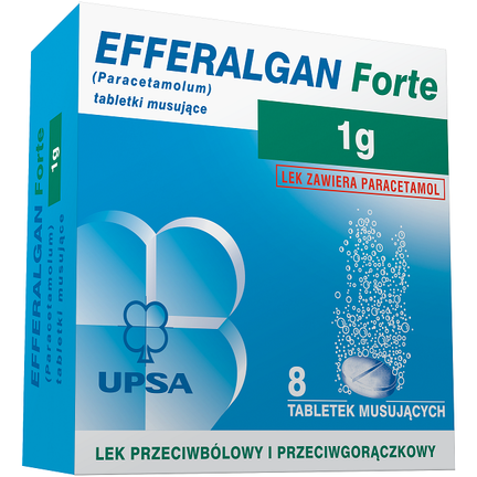 Efferalgan Forte, 1 g, 8  tabletek  musujących - zdjęcie produktu