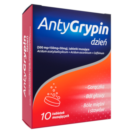AntyGrypin dzień, 10 tabletek musujących - zdjęcie produktu