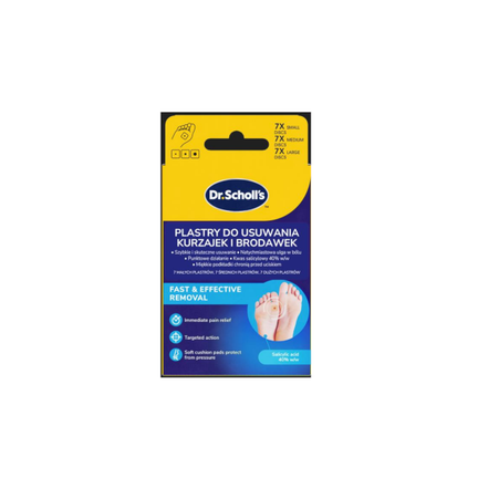 Dr. Scholl’s, plastry do usuwania kurzajek i brodawek, 21 sztuk - zdjęcie produktu