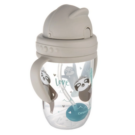 Kubek niekapek z rurką i odważnikiem Canpol babies, Exotic Animals, 270 ml - 5901691852778