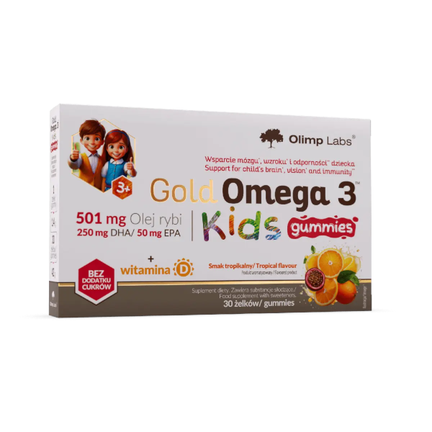 Gold Omega 3 Kids gummies, 30 żelek - zdjęcie produktu
