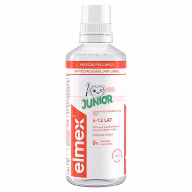 Elmex Junior, płyn do płukania jamy ustnej, 400 ml