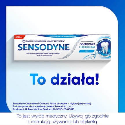 Sensodyne, pasta do zębów, Odbudowa i Ochrona, 75 ml